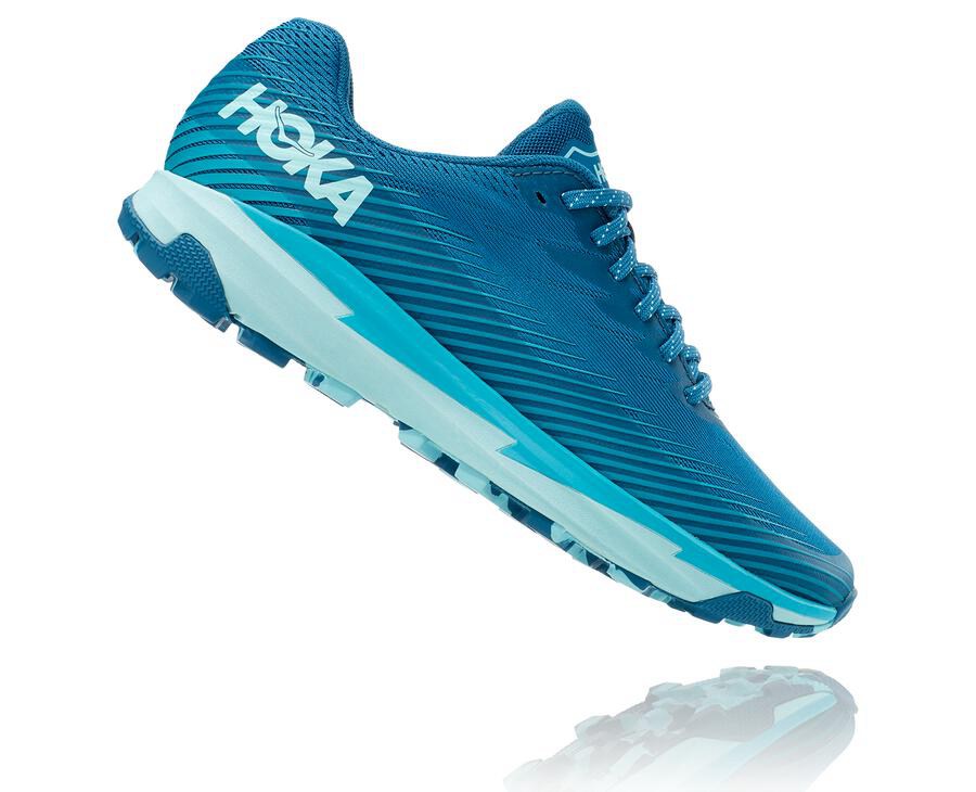 Hoka One One Trail Schoenen Dames - Torrent 2 - Blauw - HR5632704